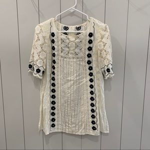 Anthropologie Veille Peasant Top by Floreat